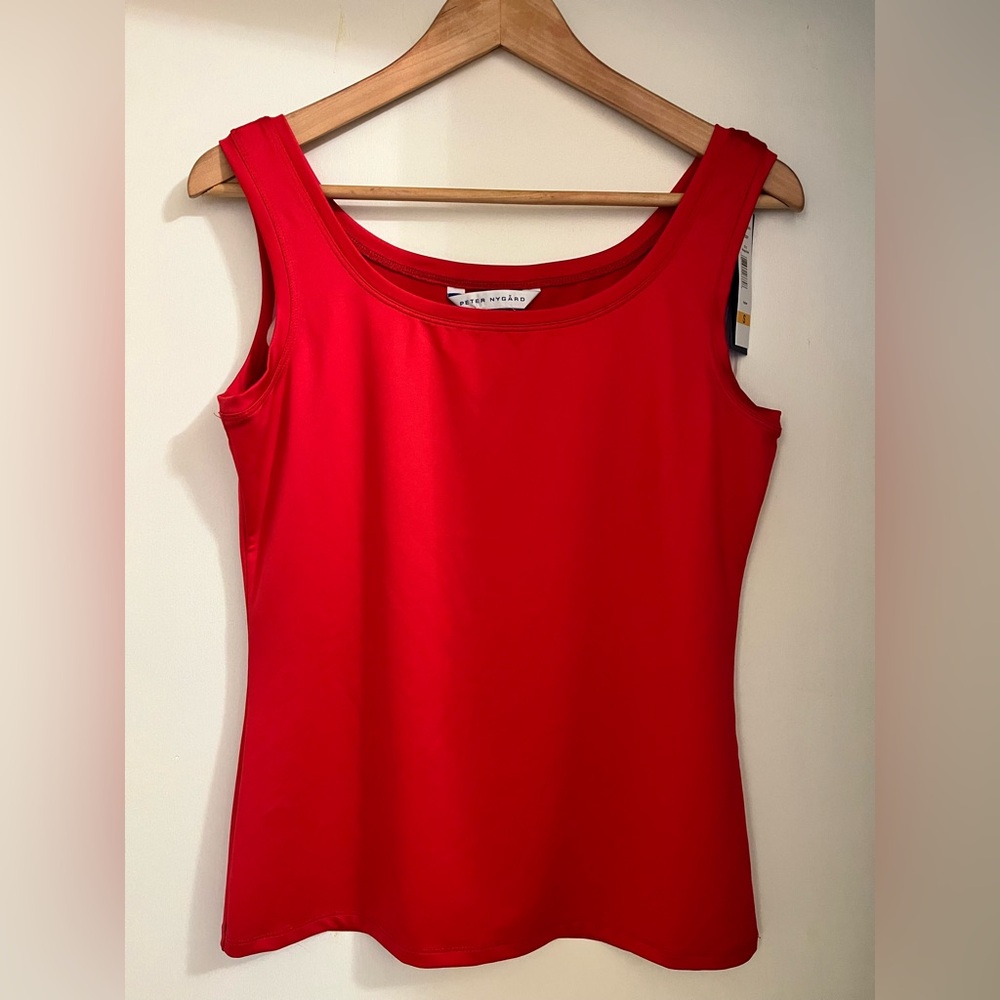 NWT Peter Nygard “Missy” Red Tank Top Size Small